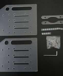 Alternative view of DIY 3.5in HDD SSD Storage Rack with Cooling Fan - Acrylic Hard Drive Bracket for Desktop PCs