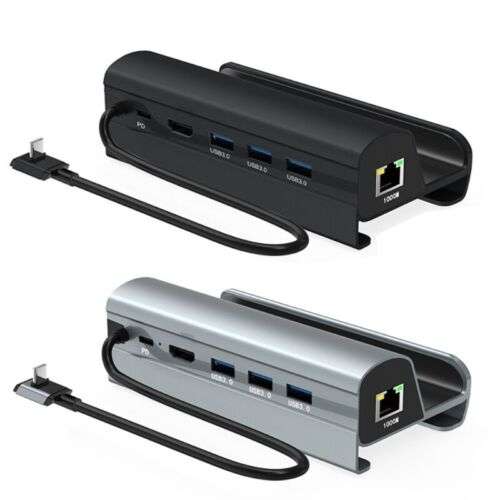 6-in-1 USB-C Hub with 4K Display, Ethernet, and Power Delivery for Laptop Productivity