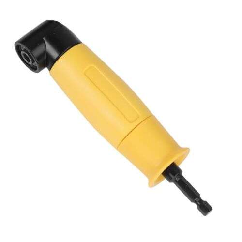 90 Degree Right Angle Drill Chuck Adapter for Cordless Screwdrivers and Power Drills