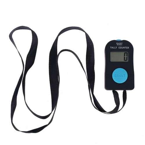 Stress-Relieving Electronic Counter with Lanyard & Sound - 4-Digit Relaxation Finger Tool for Calm