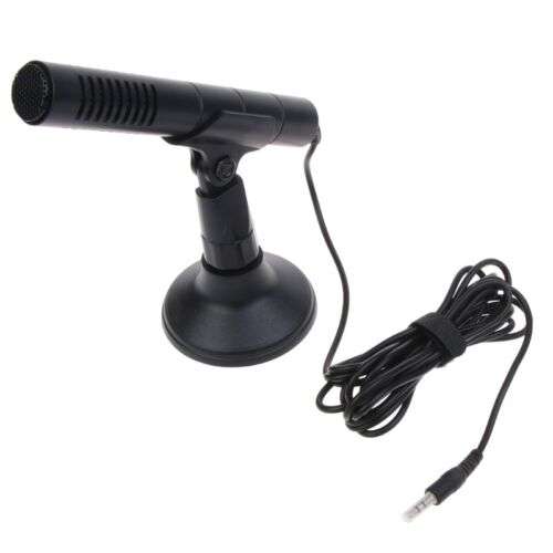 Professional 3.5mm Wired Condenser Microphone for Live Recording, Interviews, and Speech