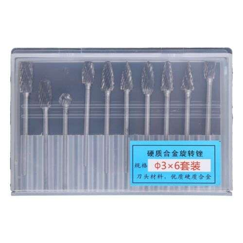 Durable Carbide Rotary File for Precise Metal Polishing, Carving & Milling Cutting