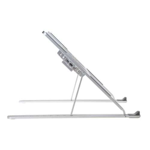 Ergonomic Laptop Stand with Cooling Fans: Adjustable, Foldable for Comfortable Work & Gaming