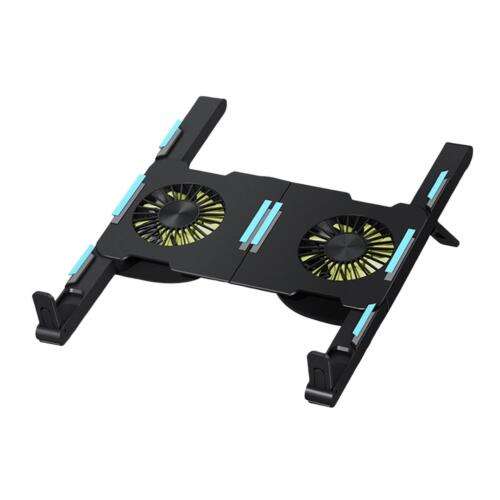 3-Angle Adjustable Laptop Cooling Fan Stand for Desktop and Home Use