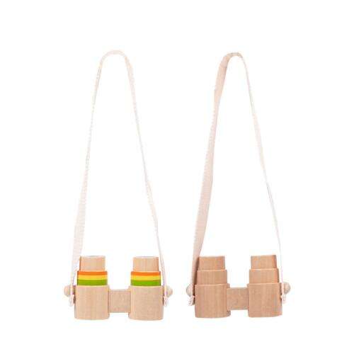 Adventure Awaits! Wooden Binoculars Toy for Outdoor Exploration, Ages 3-12