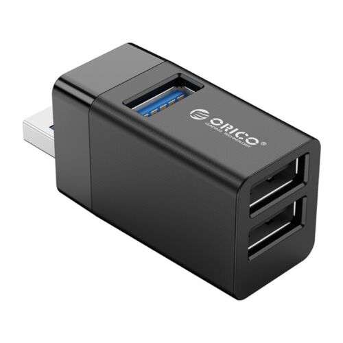 USB 3.0 & 2.0 Hub Splitter: 3 Port High-Speed Data Transfer for Devices