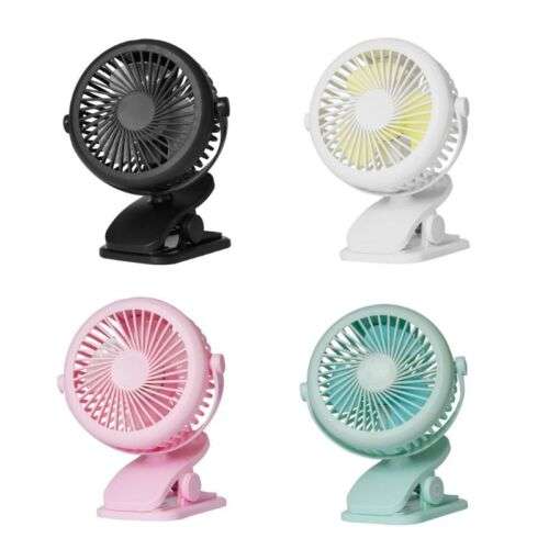 Portable USB Rechargeable Clip-On Desk Fan: 360° Adjustable for Cool Comfort at Home, Office, or Travel