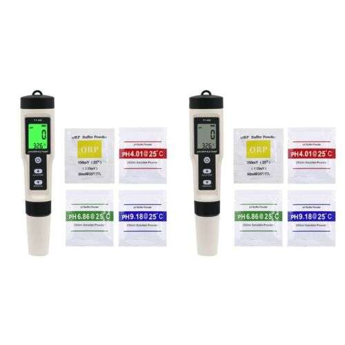 Accurate 4-in-1 Digital PH Meter for Home Water Quality Testing - PH, EC, TDS, and Temperature