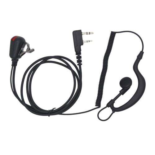 Clear Communication: Acoustic Tube Earpiece with Light for 2.5mm & 3.5mm Jack Headsets