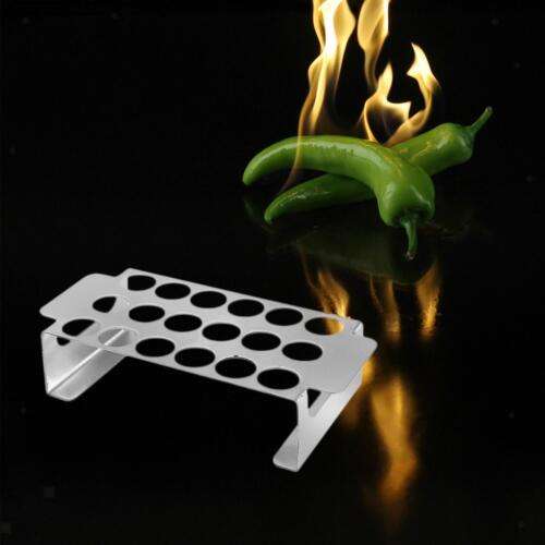 18-Hole Stainless Steel Chili Grill Rack for Outdoor BBQ Cooking