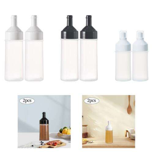 2-Piece Condiment Dispenser Set: Empty Salad Dressing Bottles for Restaurants