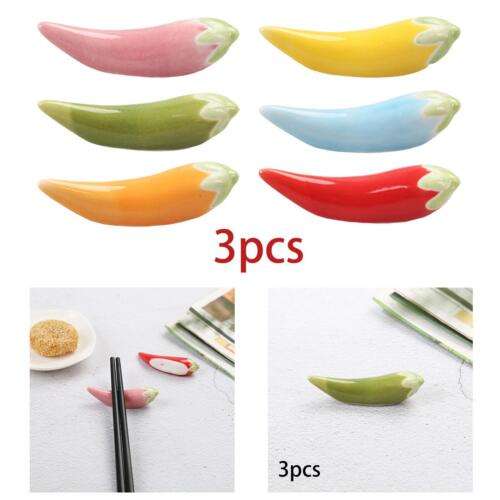 Cute Chili Ceramic Chopstick and Spoon Rest for Home Dining
