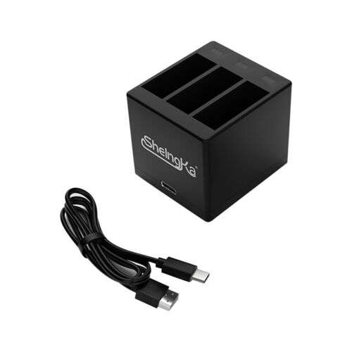 5V 3-Channel Battery Fast Charger for GoPro Hero 5, 6, 7, 8 Black: Charge Up to 3 Batteries Simultaneously