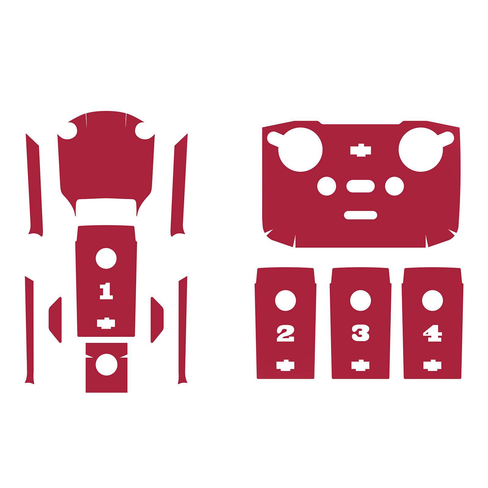 DJI Air 2S Protective Film Set: Waterproof, Body & Battery PVC Stickers