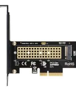 High-Speed PCIe 4.0 M.2 NVMe SSD Adapter Card for Desktop PCs - 64Gbps, M-Key X1/X4, GEN4