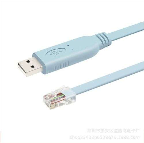 6FT USB to RS232 Serial RJ45 CAT5 Console Adapter Cable for Routers, Switches, and Network Devices
