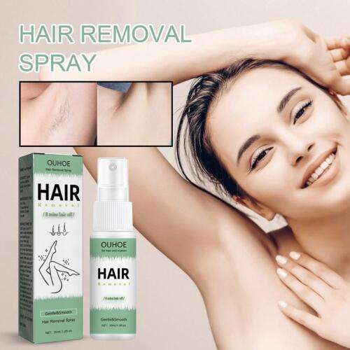 Permanent Painless Hair Removal Spray for Underarms & Hands - 30ml