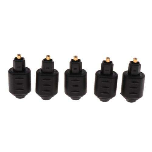 5x Optical to 3.5mm Audio Adapter for Connecting Digital Audio to Headphones or Speakers