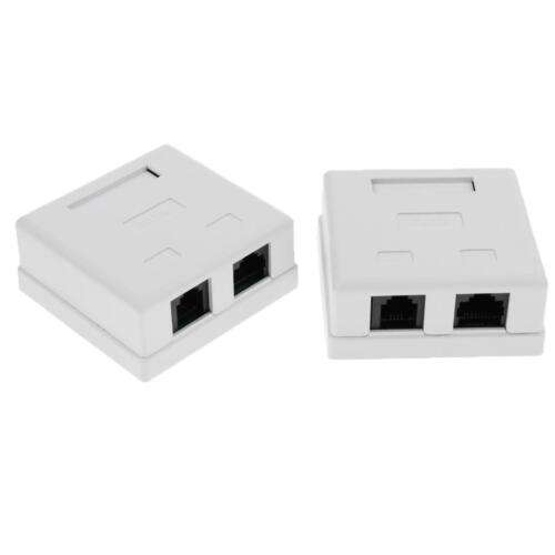 2-Port Cat 6 Ethernet Wall Plate for Fast and Reliable Network Connections