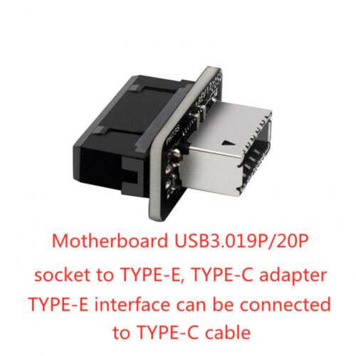 USB 3.0 19P/20P to Type E Adapter Converter for Motherboard - Compact & Reliable Data Transfer.