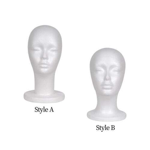 Female Foam Head Mannequin for Displaying Wigs, Hats, and Accessories