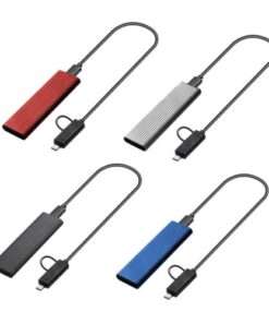 High-Speed USB 3.1 Type-C to NVME PCI-E M.2 SSD Enclosure for Portable Data Storage and External Drive