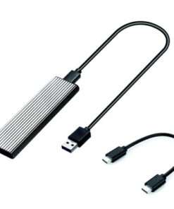Alternative view of High-Speed USB 3.1 Type-C to NVME PCI-E M.2 SSD Enclosure for Portable Data Storage and External Drive