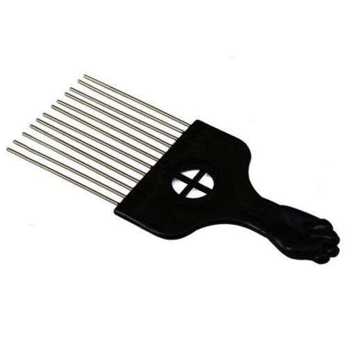 Durable Steel Detangling Comb for Afro Hair, Wigs, Braids, & More