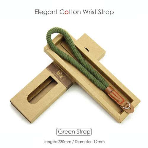 Cotton Blended Camera Wrist Strap for Secure and Comfortable DSLR Handling - Canon, Nikon, Sony, Leica