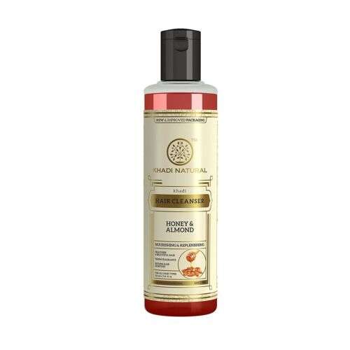 Khadi Natural Honey & Almond Hair Shampoo for Nourishing & Strengthening Hair - 210ml, Free Shipping