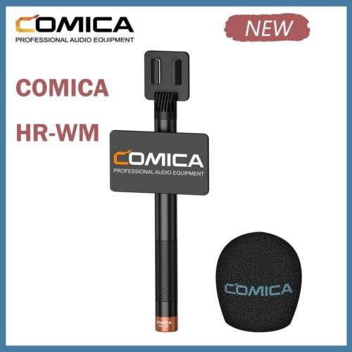 Comica HR-WM Handheld Wireless Microphone with Detachable Adapter for Interview Reporting and Vlogging