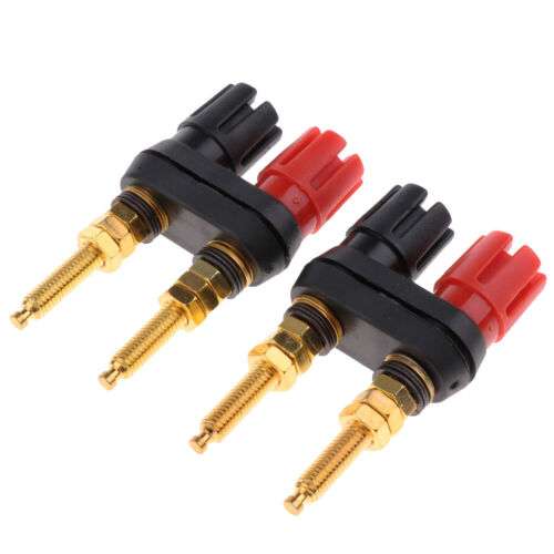 2-Pack Terminal Binding Post Power Amplifier for Dual 2-way 4mm Speaker Connections