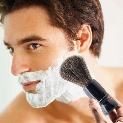 Professional Hair Shaving Brush with Nylon Bristles for Smooth & Close Shaves