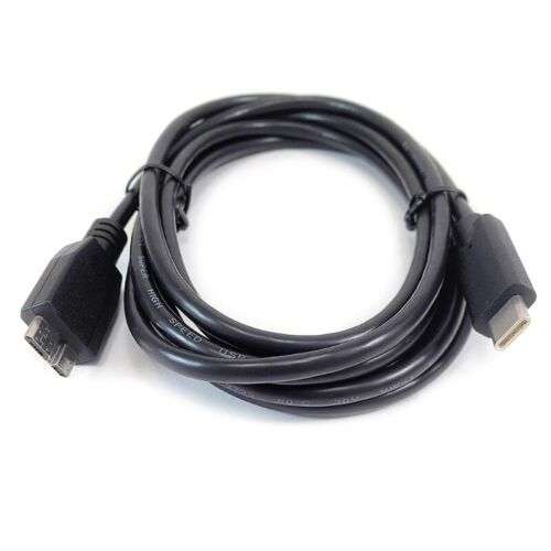 Universal USB-C to Micro Data Cable: Connect External Hard Drives for Easy Data Transfer (1m Black)