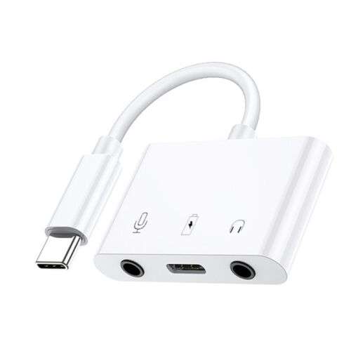 3-in-1 Type-C Sound Card Adapter: External Stereo Sound for Laptops & Smartphones