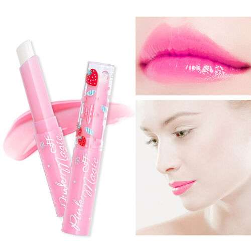 Color-Changing Strawberry Lip Balm: Moisturizing Lipstick for Long-Lasting, Waterproof Wear