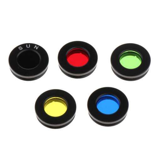 Astrophotography Moon Filter Set - 5 Colors for Sharper Lunar Views (0.96 Inches)