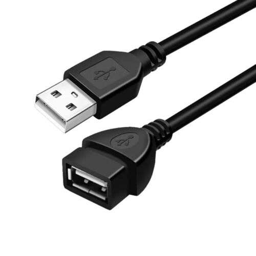 USB 2.0 Male to Female Extension Cord for Data Transfer and Charging - 60/100/150cm 4 Core Type A