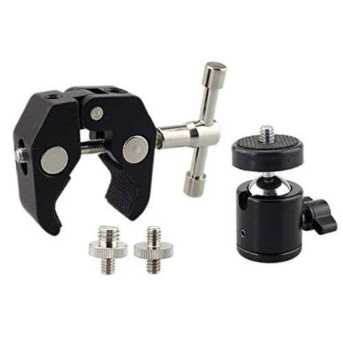 Super Clamp Mini: Versatile Camera Accessory for Ball Heads, Hot Shoe Adapters, and More