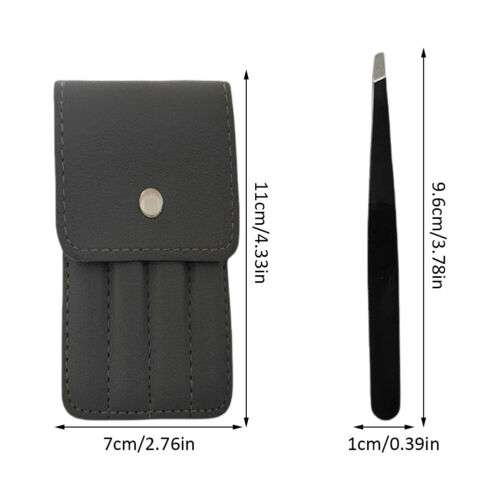 Ultimate 4-Piece Stainless Steel Tweezers Set for Precise Eyebrow Plucking & Home Use