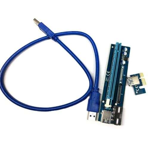 High-Speed USB 3.0 PCI-E Expansion Adapter for 4-Pin Interface Devices