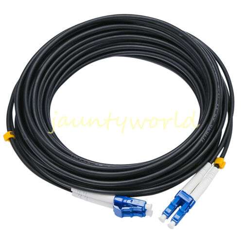 3M Black Armored Fiber Optic Patch Cord for High-Performance Network Connections