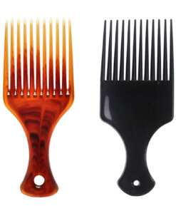 Wide Tooth Afro Comb for Men: Smooth Detangling & Styling Kinky Hair at Home