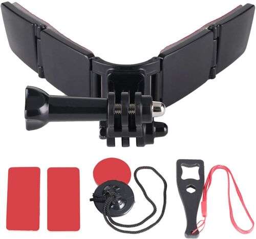 Universal Motorcycle Helmet Chin Mount Kit for GoPro Hero 9/8/7/6/5 Action Camera