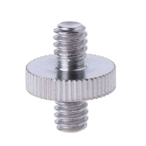 Double-Headed 1/4" Male Screw Thread Adapter for Converting Camera Tripod Ballheads.
