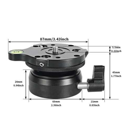 Professional DSLR Camera Tripod Leveling Base Table Accessories for Stable Shots