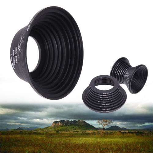 Universal Camera Lens Adapter Set for Step-Up and Step-Down Filters (37-82mm)