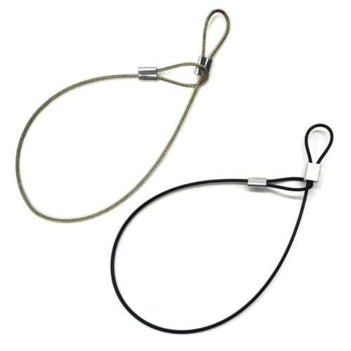 Secure Your Gear: 30cm Stainless Steel Tether Lanyard for Cameras and More