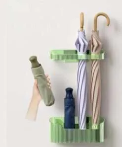 Nordic Style Wall-Mounted Umbrella Holder for Organized Entryways