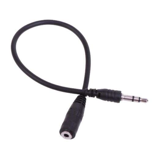 3.5mm Male to 2.5mm Female Stereo Audio Adapter Cable for Headphones - 20cm